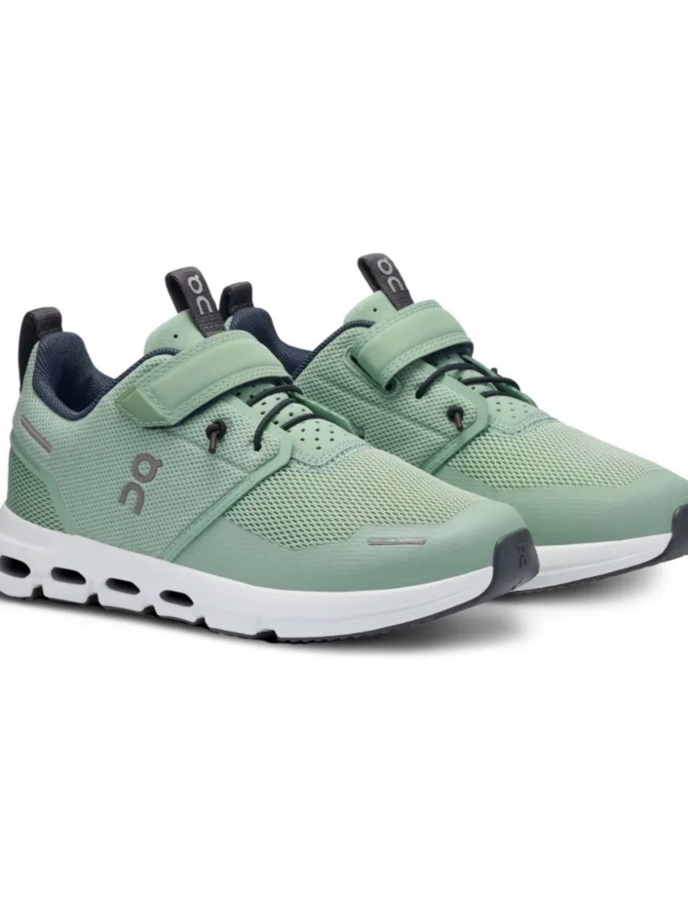 On Running Men's Mint Green Athletic Sneakers with White Midsole